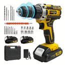 Lithium battery-powered screwdriver, electric screwdriver, electric hand drill, electric impact drill, combo set, home DIY kit