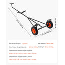 SucceBuy 420lbs Boat Trailer Dolly Carbon Steel Kayak Mover with 15.7in Pneumatic Tires & Bracket for Moving Fishing Motorboat