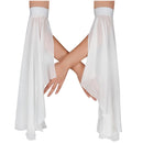 1 Pair Elegant Women Detachable Long Sleeves Sunscreen Tulle Arm Warmers for Weddings Daily Wear Stylish Decorative Accessories