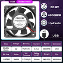 2 Pieces DC 5V 12V 24V 60mm 60x60x25mm Cooling Fan 6025 PC Computer Cooler Fan Axial Fan Sleeve Ball Bearing Industry Fans