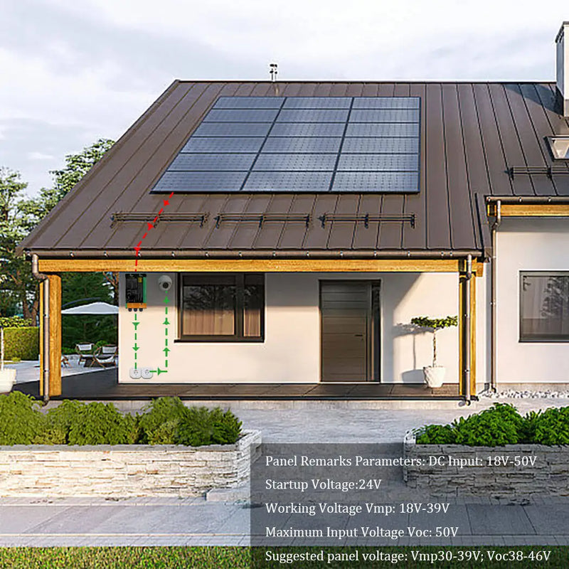 Y&H 700W 600W Solar On Grid Inverter 500W Solar Micro Inverter DC18-60 MPPT Ongrid Solar Pure sinusoidal Mini Inverters For 220V