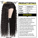 28 Zoll lange Afro Kinky Curly Headband Perücken Synthetische Ice Headband Perücke für schwarze Frauen Ombre Curly Wave Perücke Biofaserhaar