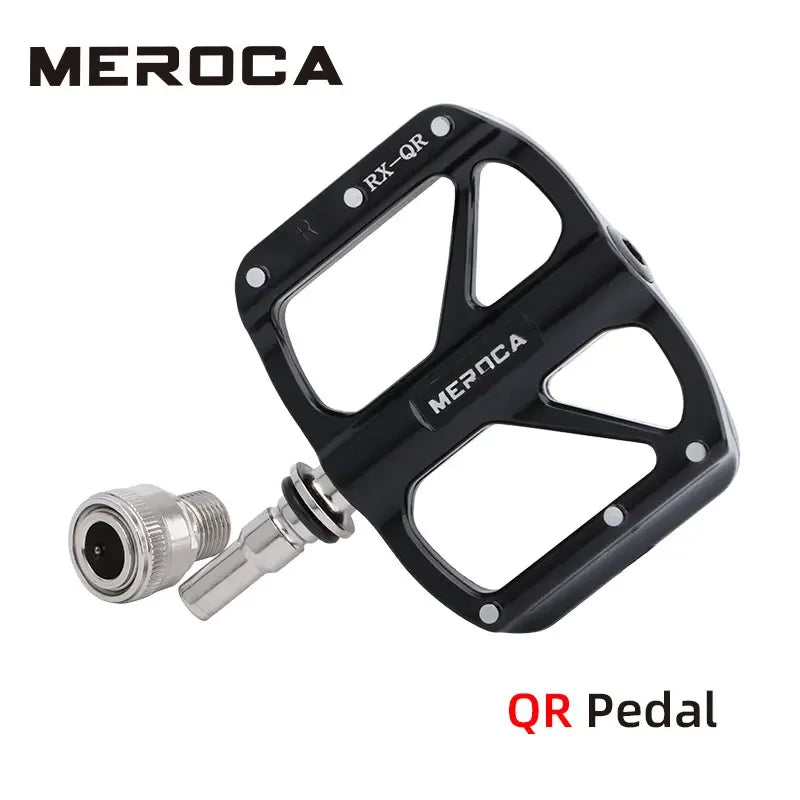 MEROCA Bicycle Quick Release Pedal Seal 3 Bearing Ultra-light Aluminum Alloy MTB Road Bicycle Non-slip  Bike Pedals