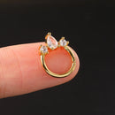 Snake Helix Piercing Earring For Women Star Tragus Daith Ear Hoop Ring Lobe Cartilage Piercing Earring Stainless Steel Jewlery