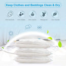 Vacuum Storage Bags with Hand Pump, Space Saving Compression Bags for Clothes, Blankets and Bedding, Reusable and Easy to Use