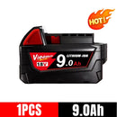 9000mAh For Milwaukee M18 Battery 18V Rechargeable Battery For Milwaukee XC Lithium-ion battery 48-11-1815 48-11-1850 2604-22