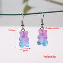 Purple Color Dangle Earrings for Women Bottle Pendants C-shaped Drop Earrings Flower Butterfly Earrings Party Gifts Wholesale