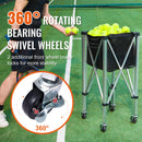 The Rally Caddy | Foldable 180-Ball Tennis Cart with Wheels