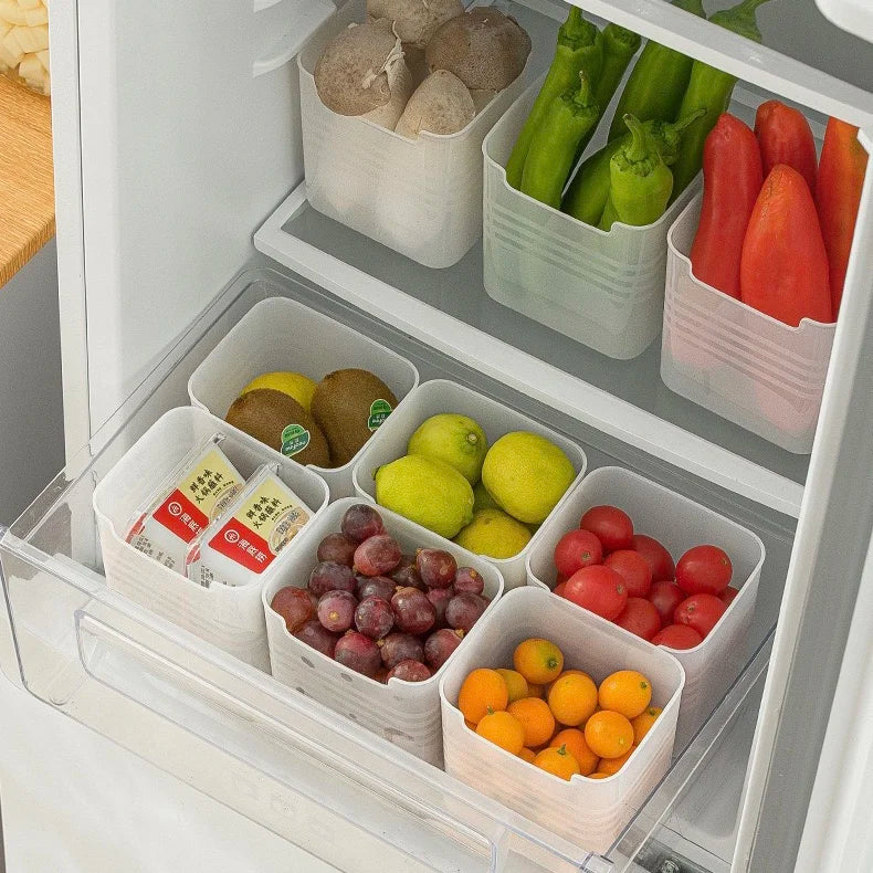 5/3/1Pcs Fridge Storage Box Food Fresh Refrigerator Door Organizer Bins Shelf Basket Fruit Spice Food Container Box Kitchen Case