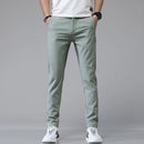 5 Colors Spring Summer Ultra-thin Men's Stretch Slim Straight Casual Pants High Quality Fashion Breathable Golf Sports Trousers
