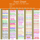 Personalised Name Die Cut Vinyl Bumper Sticker Word Text Car Window Decal Birthday Valentine Gift Black White Blue Green Red