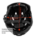 BOOIU Fast Base Jump Helm PJ Style Airsofthelm Taktischer Helm für Paintball Outdoor Sport Jagd Schießen