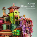 7080PCS Magisches Schloss Sakura Haus Bausteine Stadtmodell mit LED-Lichtern Mini-Ziegelspielzeug Weihnachtsgeschenke für Kinder