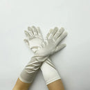 38CM Satin High Elasticity Solid Women Halloween Cosplay Stage Performance Etiquette Gloves Sun Protection Sunscreen Fashion