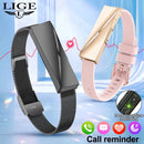 LIGE Women Smart Bracelet with Heart Rate Monitor Activity Fitness Tracker Sports Wristband Waterproof Smart Watch Men Smartband