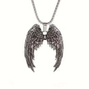 The Arcwing | Handcrafted Stainless Steel Angel Wings Pendant Necklace for Men & Women
