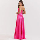 Cryptographic Elegant Sexy Bandage Lace Up Maxi Dresses Sleeveless Birthday Dress Outfits for Women Gown Evening Club Party Robe