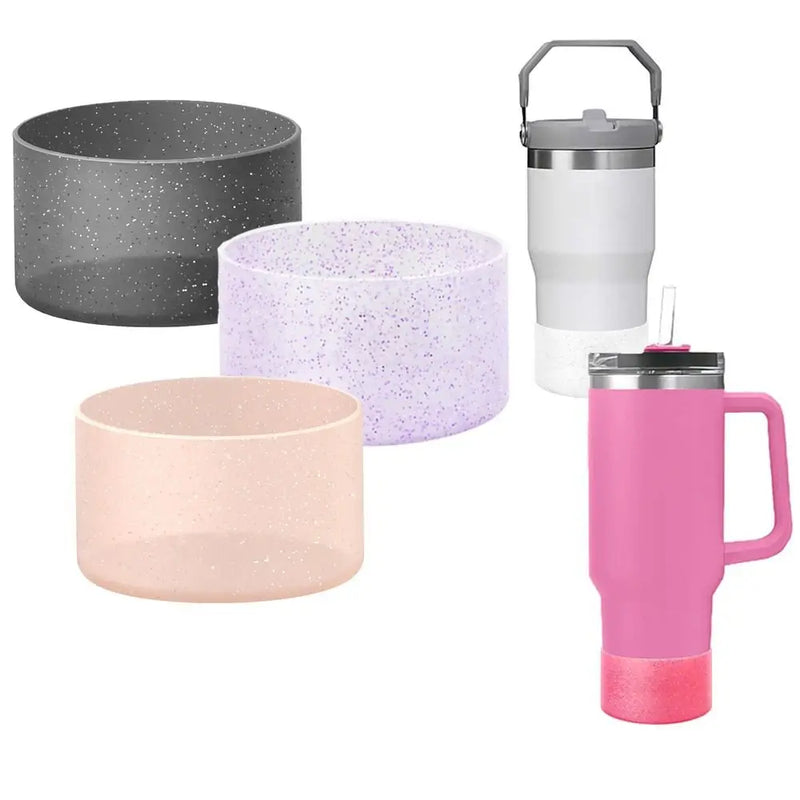 Silicone Bottle Bottom Sleeve Cup Accessories Anti-Slip Water Bottle Pad Heat Insulation Sports Cup Cover for Stanley 12-24oz