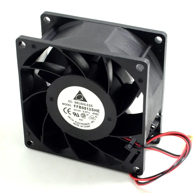 New FFB0812SHE 12V 0.87A 8cm 80mm 8038  dual ball bearing cooling fan violence for Delta 80*80*38mm