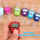 20-50pcs Random Colors Mini Electronic Finger Counter Ring LED Digital Golf Finger Hand Ring Tally Counter Tally Pedometer