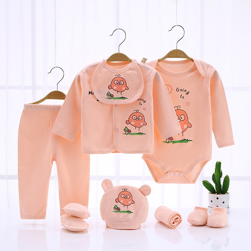 Newborn Clothing Suits Baby toddler Cotton Set for Girls Boys pink blue yellow