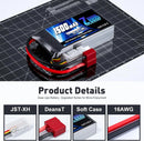 2pcs Zeee 2S 1500mAh Lipo Battery 7.4V 60C with Deans Plug for FPV Drone Boat RC Car Racing Hobby Specialized Lipo Model Parts