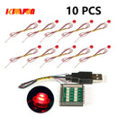 10PCS 0.8mm Pin RGB LED Building Blocks USB Lamp DIY Street Light City Electric Decorate 1X1 Brick Compatible All Brands