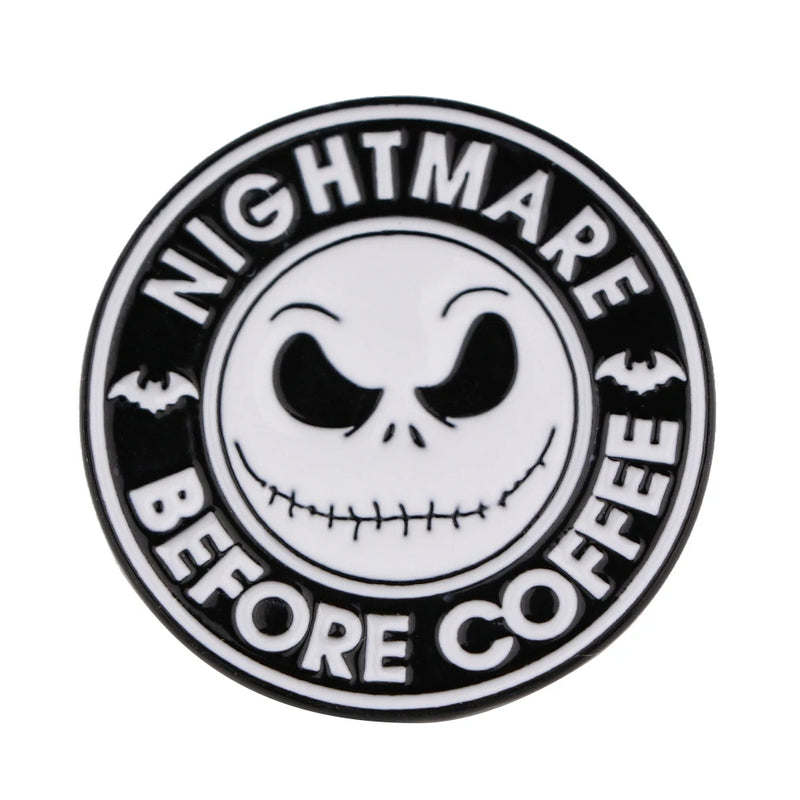 The Nightmare Before Christmas Pin Halloween Pumpkin Pin Badge Women's Brooch Jeans Brooches Enamel Clothing Jewelry Accessories