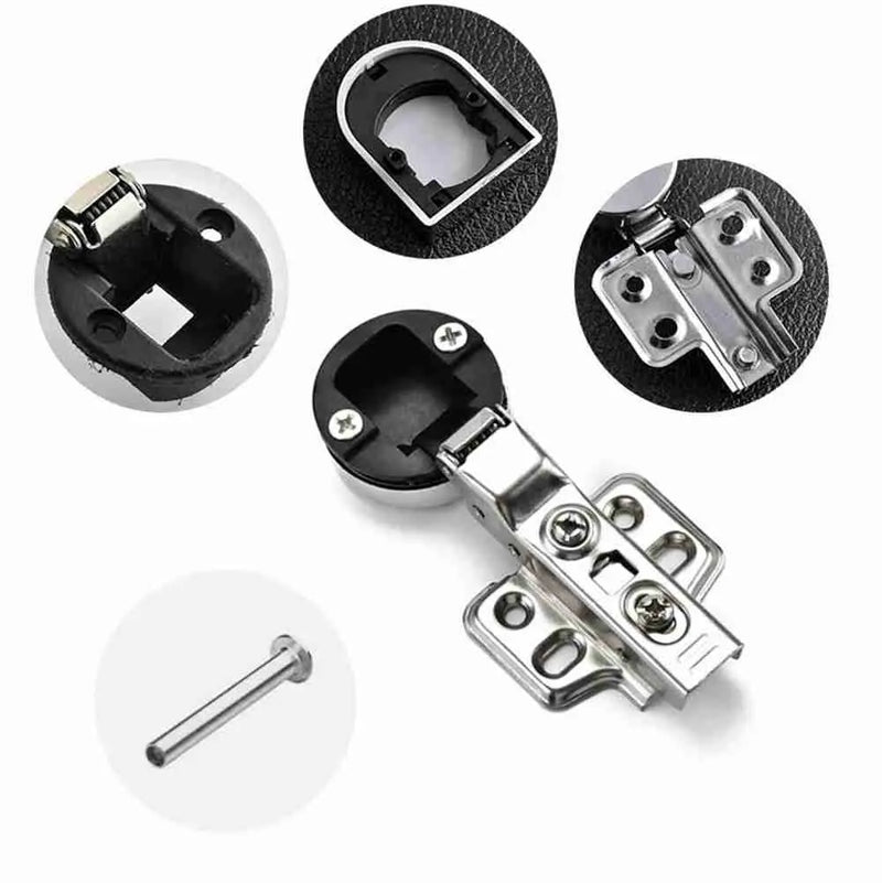 2PCS Home No Hole Interior Hardware Furniture Supplies Cabinet  Hinge Clip Glass Door Hinge Window Accessories