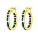 CiNily White Fire Opal Hoop Earrings With Stone Silver Plated Small Round Circle Chic Summer Punk Jewelry Best Gifts for Woman