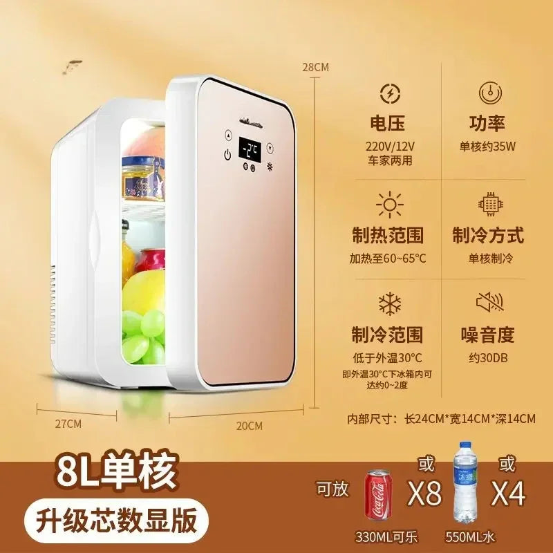 Mini refrigerator house dormitory student mask cosmetics refrigerated dormitory car home dual-purpose refrigeration refrigerator