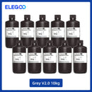 Elegoo 1KG/2KG/4KG UV Resin 2.0 For 3D Printer SATURN 3 ULTRA 3D Printing Material UV Resin Normal 1kg Liquid Bottle
