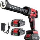 Seesii Cordless Caulking Gun 20V Adjustable 4 Speeds Electric Adhesive Gun Kit 10oz/300ml Battery Caulk Gun for Filling Sealing