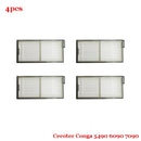For Cecotec Conga 5490 6090 7090 Robot Vacuum Cleaner Replacement Spare Parts Main Side Brush Hepa Filter Mop Cloth Accessories