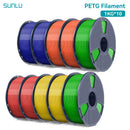 SUNLU 10KG PETG/ABS Filamente 10 Rollen 3D-Filament 1KG/Rolle 1.75mm 100% Filament ordentlich aufgereiht für den 3D-Druck aus der EU USA