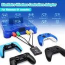 Gamepad Wireless Adapter Portable Multiplayer Wireless Controller Adapter Accessories Gamepad Converter Adapter for N64 Console
