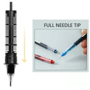 3-5Pcs Straight Liquid Gel Pen Quick-drying, Large-capacity 0.5mm Black Blue Ink for Writing School Office Stationery Supplies