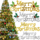 New Merry Christmas Letter Hanging Sign Xmas Tree Door Window Pendant Listing Ornaments New Year Party Home Decoration Supplies