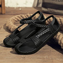 Unisex Breathable Beach Sandals EVA Material Large Size 36-47 Woven Pattern Slip-On Shoes Comfortable Lightweight Summer Sandals