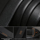 Genuine leather cow belt, men's belt with automatic buckle, trendy and versatile texture, middle-aged and young business belt