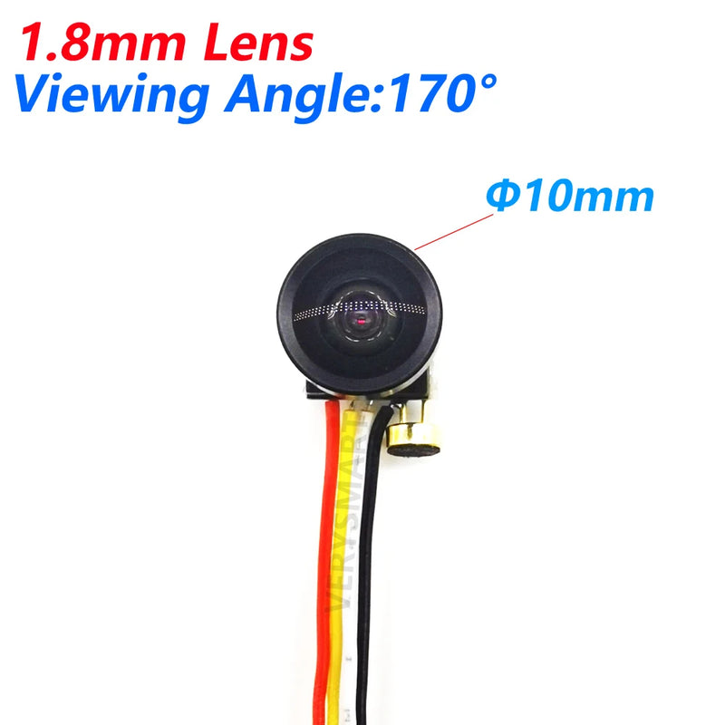 Super Small Mini AHD 720P Camera Size 6x6mm Micro Small Indoor CCTV Video Audio Camera for HD AHD DVR System