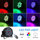 Fieryzeal 2PCS LED Par Light RGBW DMX Bühnenstrahler Flaches Par-Beleuchtungseffekt DJ Disco Party Bar Hochzeit Geburtstag Show Lichter