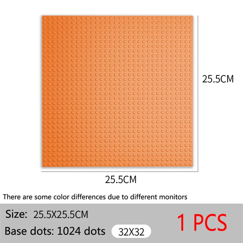 Baseplate 32x32 16X32 Dots Classic Brick Plate Building Blocks DIY Constructor Parts Baseplates Compatible Brands City Friends