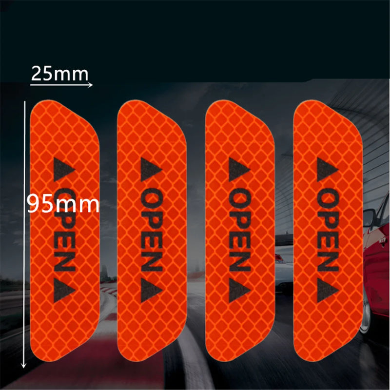 Car OPEN Reflective Tape Warning for Audi A1 A2 A3 A4 A5 A6 A7 A8 B5 B6 B7 B8 C5 C6 Q2 Q3 Q5 Q7 TT S3 S4 S5 S6 S7