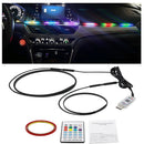 USB Interior Light Car Central Control Dashboard Atmosphere Remote Control LED Ambient Strip Lights RGB Auto Decorative Lamps