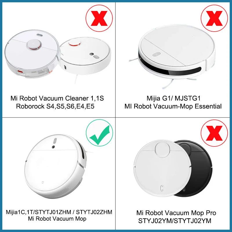 Hepa Filter For Xiaomi Mi Robot Vacuum Mop Mijia 1C 1T Dreame F9 Mop Cloth Main Side Brush Robotic Vacuum Cleaner Accessories