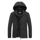 Herren Windbreaker Jacken Wasserdichte Windjacke Herren Militär Kapuzen Wasserfester Windbreaker Lässiger Mantel Herren Herbst 2022