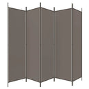 Divider with 5 Anthracite Panels 250x200 cm Fabric Home decoration products, partition screens, privacy screens