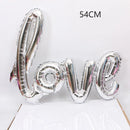 1PC I love you heart shaped foil balloon Valentine's day romantic wedding wedding room decoration decoration
