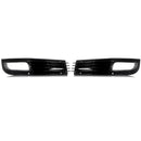 For Audi A8 D3 2008-2010 Gloss Black Front Bumper Grille Fog Light Grilel Cover